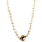 vintage Pearl necklace with gold clasp 14 krt