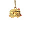 vintage Gouden schatkist hanger 14 krt