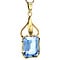 vintage Gold pendant with blue spinel 14 kt