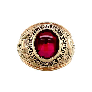 Ring met robijn 10 krt