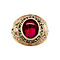 vintage Ring met robijn 10 krt