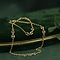 vintage Gouden anker en koffieboon collier 18 krt