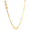 vintage Gouden anker en koffieboon collier 18 krt