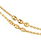 vintage Gold anchor and coffee bean necklace 18 kt