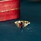 vintage Audrey ring 14 kt - Merlot