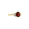 vintage Audrey ring 14 kt - Merlot