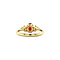 vintage Audrey ring 14 kt - Merlot