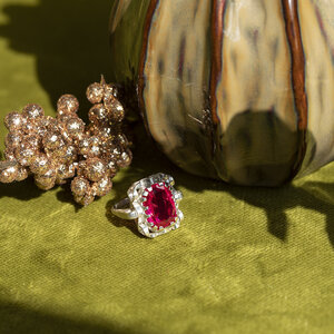 Queen's ring 925 - Ruby Ruby