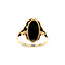 vintage Gouden ring met malachiet 14 krt
