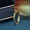 vintage Gouden alliance ring met natuurlijke smaragd 18 krt
