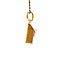 vintage Gouden brievenbus hanger 18 krt