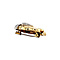 vintage Gold elephant brooch with diamonds 14 krt