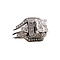 vintage Witgouden ring met diamant 14 krt