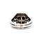 vintage Witgouden ring met diamant 14 krt