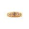 vintage Roségouden rijring met diamant 14 krt