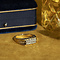 vintage Gouden ring met diamant 14 krt