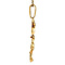 vintage Gold Minnie Mouse pendant with ruby, sapphire and diamond 14 krt