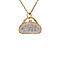 vintage Bicolour handtas hanger met diamant 9 krt
