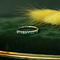 vintage Witgouden rijring met natuurlijke smaragd 18 krt