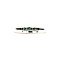 vintage White gold row ring with natural emerald 18 krt