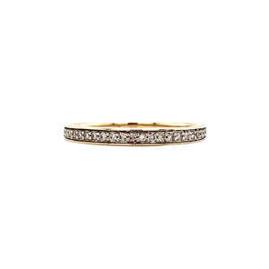 Gouden alliance ring met diamant 14 krt