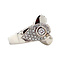 vintage Witgouden ring met diamant 18 krt