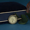 vintage Gold pendant with coin 14 krt