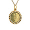 vintage Gold pendant with coin 14 krt