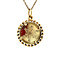 vintage Gold pendant with coin 14 krt
