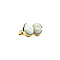 vintage Gold ear studs with opal 14 krt