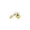 vintage Gold ear studs with opal 14 krt
