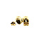vintage Gold ear studs with opal 14 krt