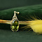 vintage Gouden hanger met groene spinel 14 krt
