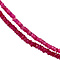 vintage Ruby necklace with pearl 14 krt