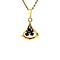 vintage Gold pendant with garnet 14 krt