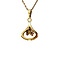 vintage Gold pendant with garnet 14 krt