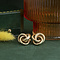 vintage Fantasy ear studs 9 krt