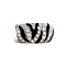 vintage Witgouden ring met emaille en diamant 18 krt