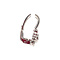 vintage Witgouden entourage oorhangers met saffier en diamant 18 krt
