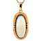 vintage Gold pendant with opal 14 kt