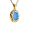 vintage Gold pendant with opal 14 kt