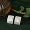 vintage White gold stud earrings with diamond 18 kt