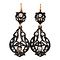 vintage Rose-gold earrings with diamond 14 kt/925