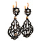 vintage Rose-gold earrings with diamond 14 kt/925
