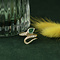 vintage Gouden ring met smaragd en diamant 14 krt