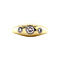 vintage Gold ring with diamonds 14 krt