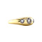 vintage Gold ring with diamonds 14 krt