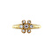 vintage Gold ring with diamonds 14 krt