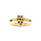 vintage Gold entourage ring with diamond 14 kt
