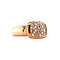 vintage Roségouden ring met diamant 18 krt